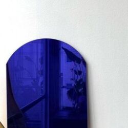precio espejo color azul lacado