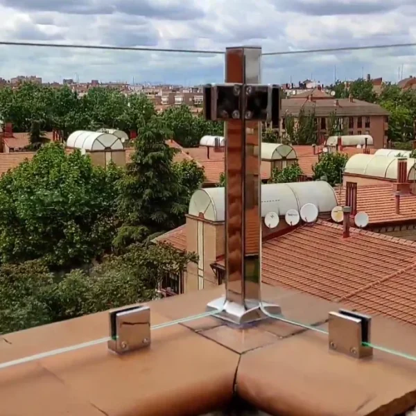 Barandillas de cristal para terrazas y exterior inclinadas