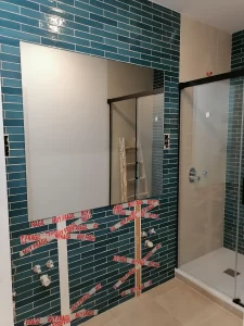 despues pegar espejo baño rectangular paso 2