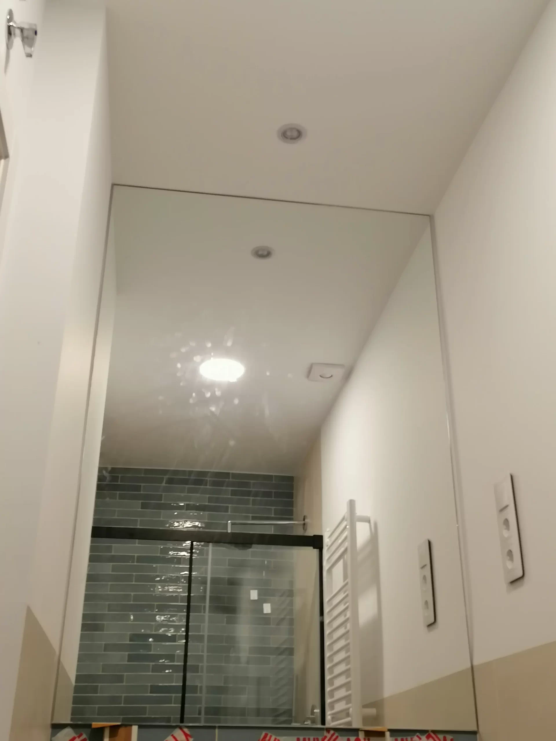 espejo baño pared completa