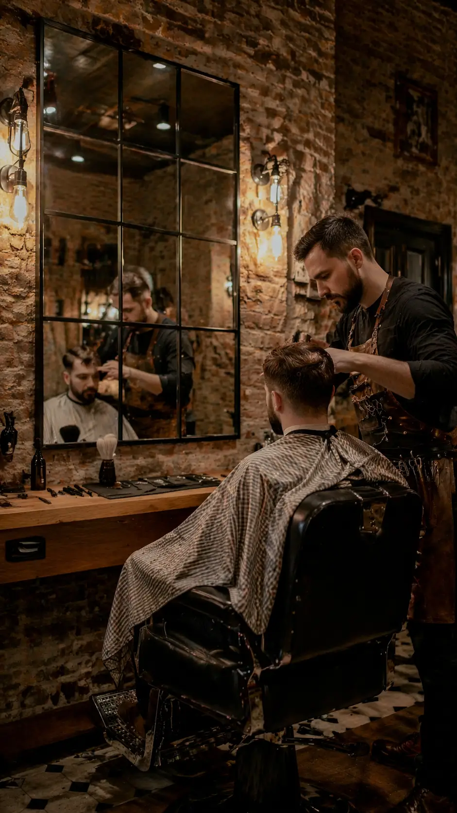 Espejos para peluquería y espejos para barbería a medida en Madrid
