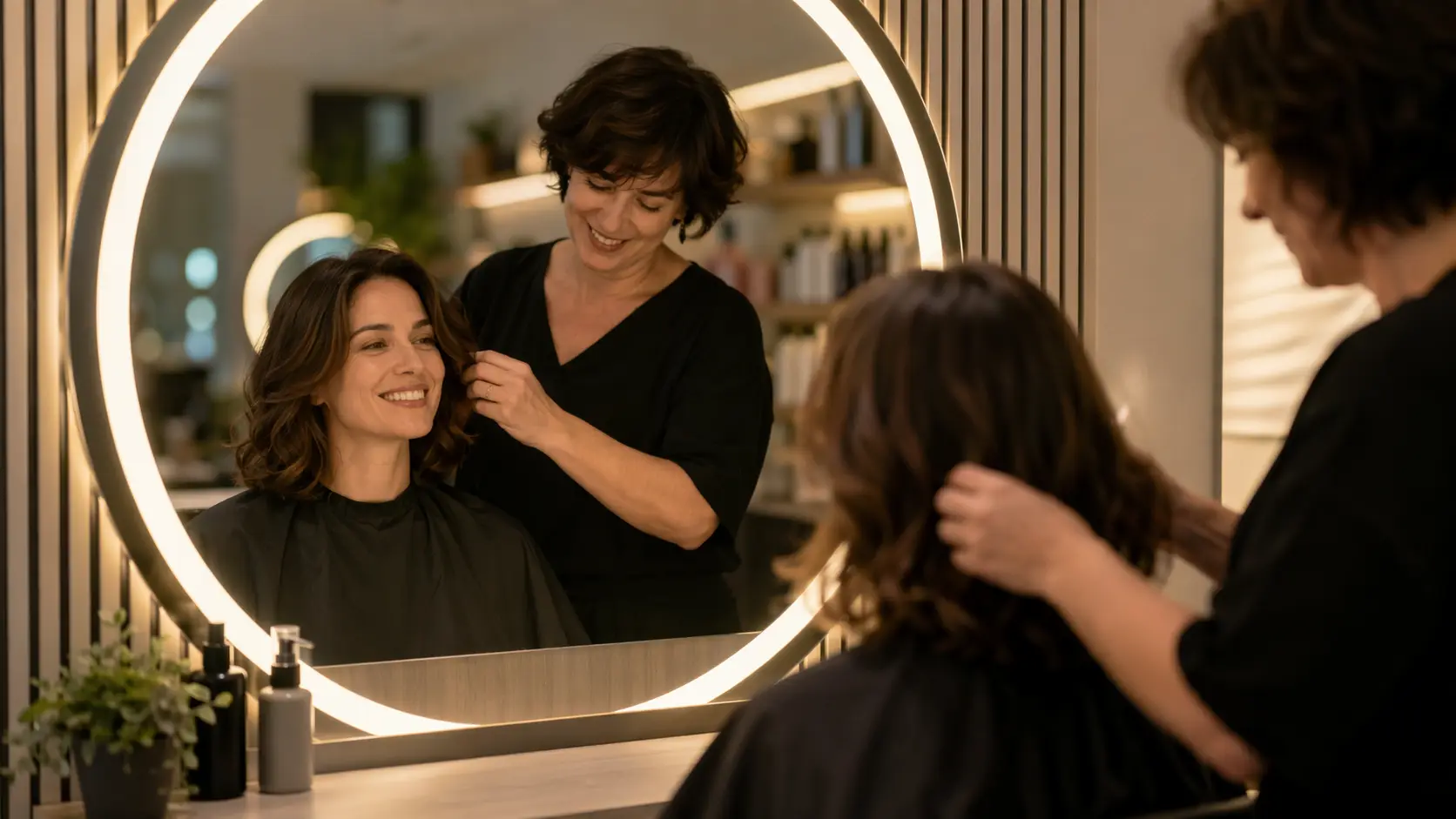 espejo a medida peluqueria madrid