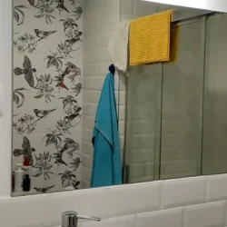 espejo rectangular plata sin marco baño lavabo
