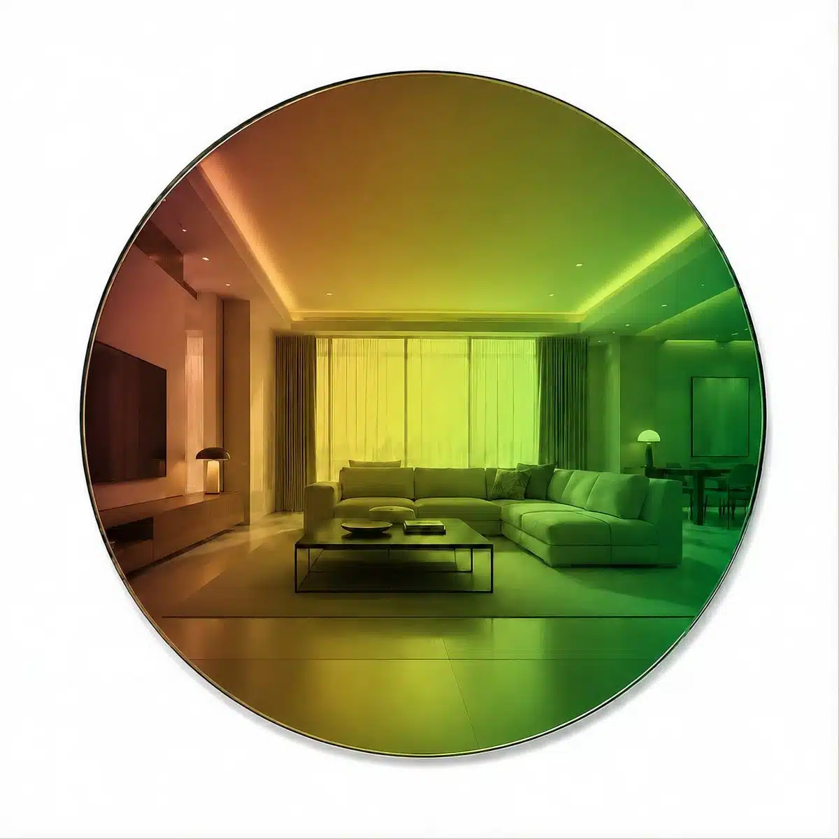 espejo redondo arcoiris multicolor hd Espejo redondo arcoiris a medida