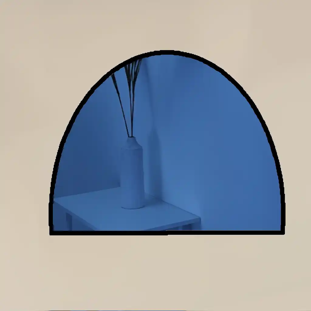 espejo-redondo-semicircular-marino-lacado-1.webp Espejo Azul Marino Semicircular