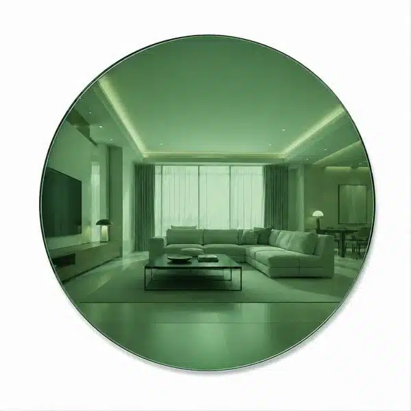 Espejo Redondo Verde