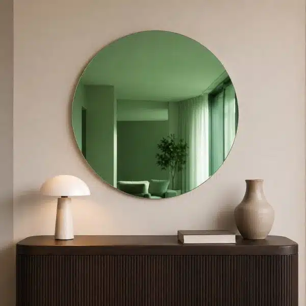 Espejo Redondo Verde