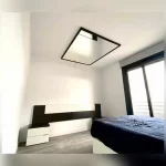 espejo dormitorio techo marco negro