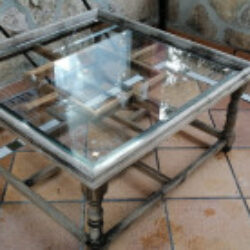 mesa cristal cuadrada madrid