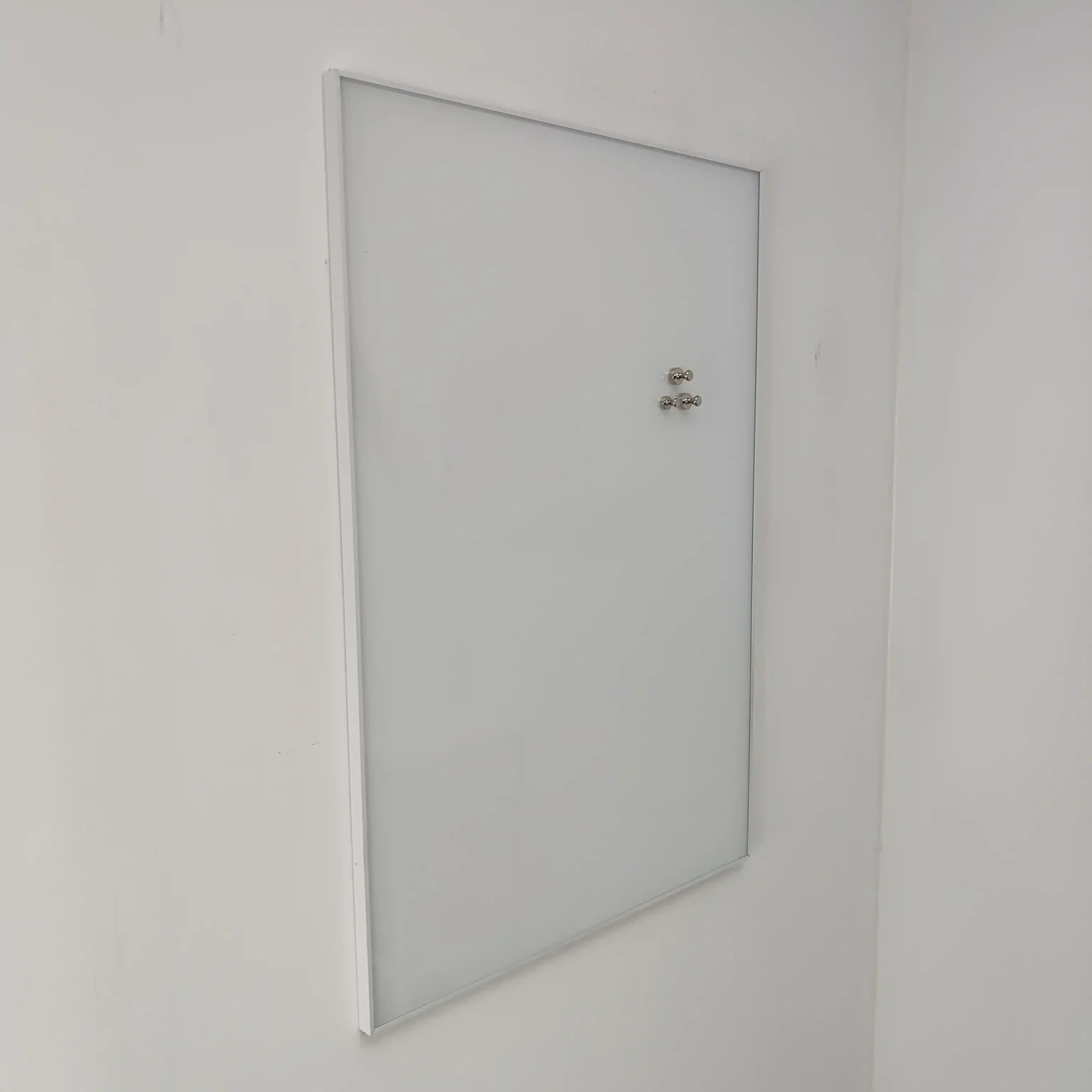 Pizarra blanca de Cristal con Marco