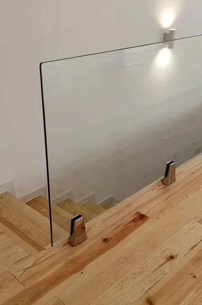 cristal templado escalera rectangular