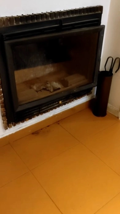 cambiar cristal de chimenea roto